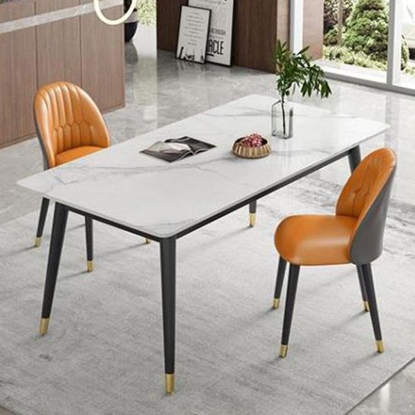 Modern Style Sintered Stone Dining Table Set 1/3/5/7 Pieces Dining Set for Home Clearhalo 'Dining Room Sets' 'Dining Tables & Seating' 'dining_room_set' 'furn' 'furn_dining_room_set' 'Furniture' 'furniture_dining_room_set' 'Kitchen & Dining Furniture' 1200x1200_4759999a-9311-4e5d-b0d3-411f4bab944c