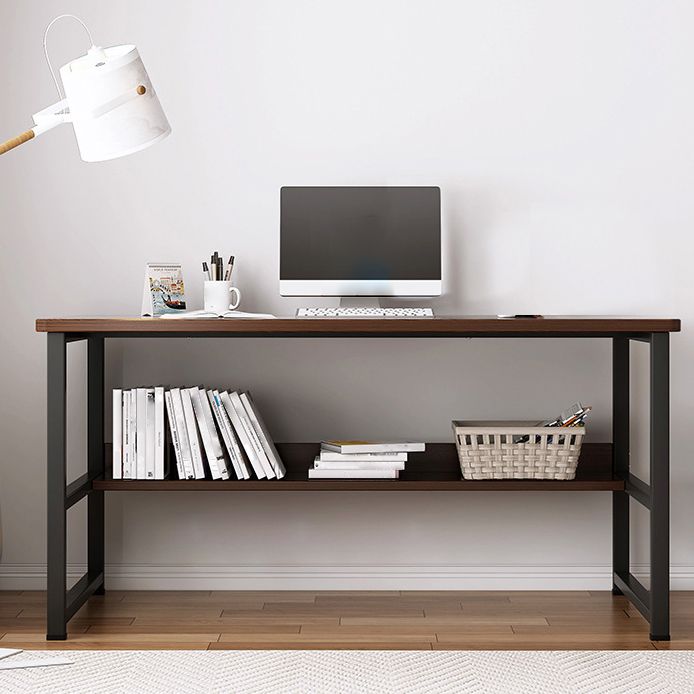 Industrial Style Home Office Desk Wooden Rectangular Writing Desk Clearhalo 'furn' 'furn_office_desk' 'Furniture' 'furniture_office_desk' 'Office Desks' 'Office Furniture' 'office_desk' 1200x1200_4759c395-460e-497d-88de-0738586c0abd