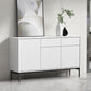 Wood Server Credenza in stile contemporaneo con armadi e cassetti