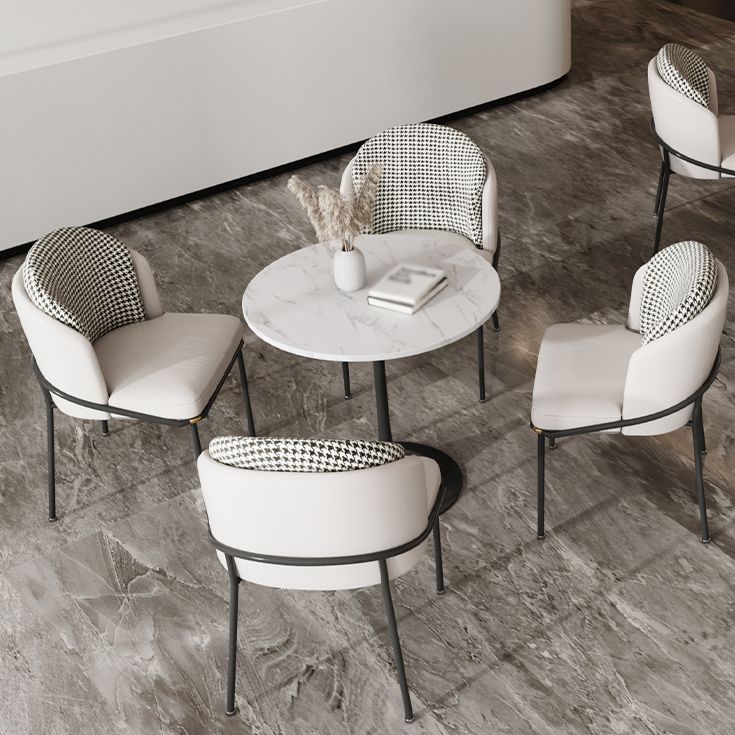 Round Shape Minimalist Dining Table White Fixed Table of Sintered Stone Clearhalo ' dining_table' 'Dining Tables & Seating' 'Dining Tables' 'furn' 'furn_dining_table' 'Furniture' 'furniture_dining_table' 'Kitchen & Dining Furniture' 'kitchen&dining_furn' 'kitchen' 'kitchen_dining_table' 1200x1200_47655fe7-8ef6-4be5-9c1d-0ff0e6d31870