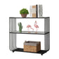 Glam Style Shelf Bookcase Open Back Bookcase for Office and Study Room Clearhalo 'Bookcases' 'furn' 'furn_bookcases' 'Furniture' 'furniture_bookcases' 'kitchen' 'kitchen_bookcases' 'Living Room Furniture' 'Office Furniture' 1200x1200_476668cb-6f7e-4243-86cc-f9446a49d4c7
