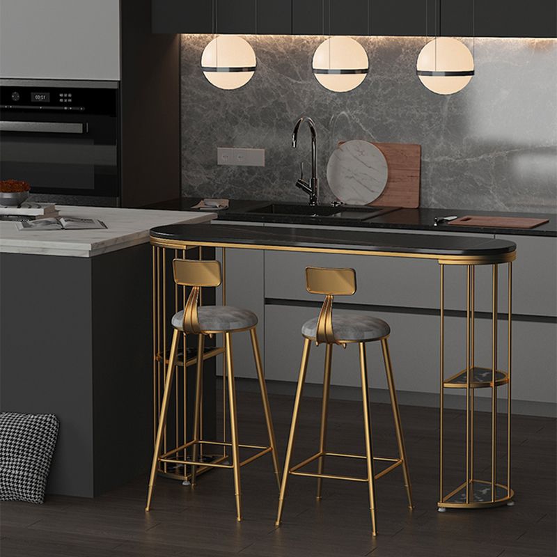 Contemporary Storage Bistro Accent Dining Table Indoor Double Pedestal Patio Bar Table Clearhalo 'Bar Furniture' 'Bar Tables' 'bar_tables' 'furn' 'furn_bar_tables' 'Furniture' 'furniture_bar_tables' 'Kitchen & Dining Furniture' 1200x1200_47678833-4e0f-48ea-baaf-22ce3471e621