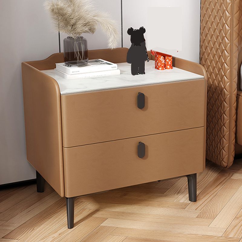 Tiroir de table de nuit contemporain rangement de nuit de lit avec les jambes