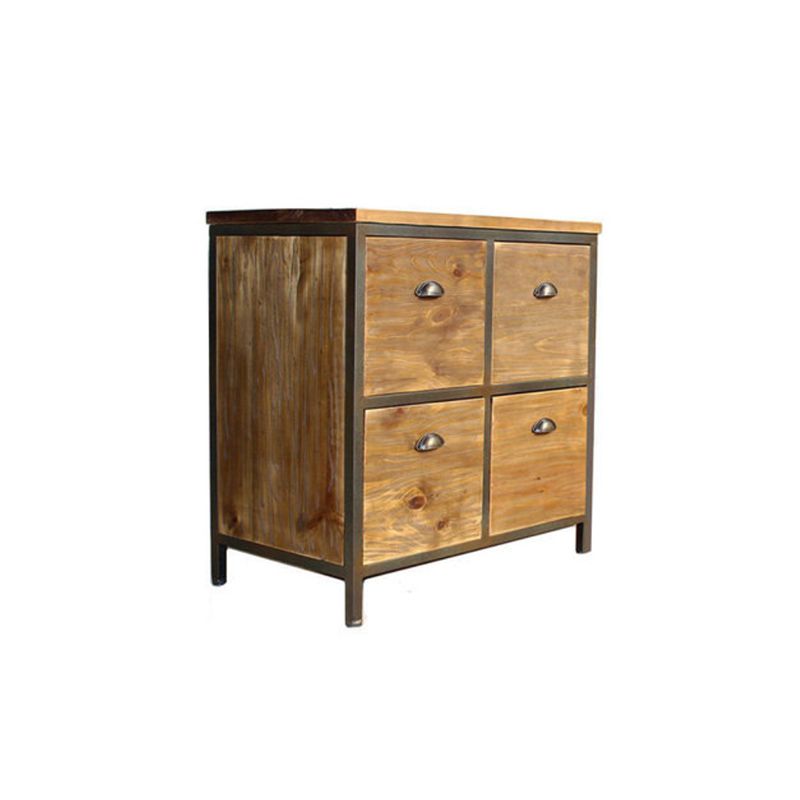 29.5" Tall Solid Wood Apothecary Accent Chest Rectangular Storage Cabinet with Drawers Clearhalo 'Cabinets & Chests' 'cabinets_chests' 'furn' 'furn_cabinets_chests' 'Furniture' 'Living Room Furniture' 1200x1200_476a0b98-8375-412a-a643-0028bb952b2b