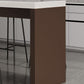 1/5 Pieces Modern Rectangle Sintered Stone Top Counter Table with High Stools