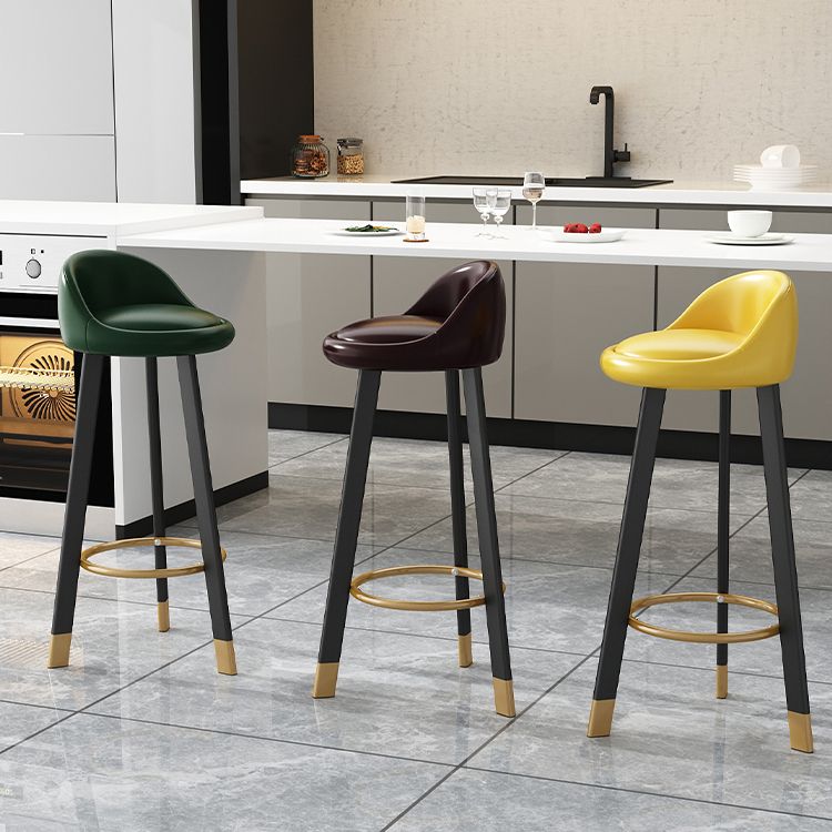 Scandinavian Style Bar-stool with Steel Legs Single Counter Stool for Kitchen Bar Clearhalo 'Bar Furniture' 'Bar Stools' 'bar_stools' 'furn' 'furn_bar_stools' 'furniture_bar_stools' 'Kitchen & Dining Furniture' 'kitchen&dining_furn' 'kitchen' 'kitchen_furn' Furniture' 1200x1200_476afbab-2adc-4750-b3f6-7366b01f5ce2