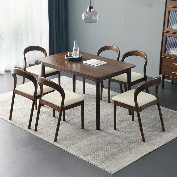 Rectangle Hickory Wooden Dining Table Modern Table in Nature with 4 Legs Clearhalo ' dining_table' 'Dining Tables & Seating' 'Dining Tables' 'furn' 'furn_dining_table' 'Furniture' 'furniture_dining_table' 'Kitchen & Dining Furniture' 'kitchen&dining_furn' 'kitchen' 'kitchen_dining_table' 1200x1200_476c4892-b225-422b-aca8-6c802f2c8ba5