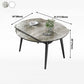 Round Extendable Stone Dining Site Table Contemporary 51.2'' Dinette Table Clearhalo ' dining_table' 'Dining Tables & Seating' 'Dining Tables' 'furn' 'furn_dining_table' 'Furniture' 'furniture_dining_table' 'Kitchen & Dining Furniture' 'kitchen&dining_furn' 'kitchen' 'kitchen_dining_table' 1200x1200_476c61d7-17a7-4c87-93dc-03595402c293