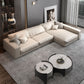 Glam Style Sectional Latex Upholstery Filled Faux Leather White/grey/black/orange Sofa Clearhalo 'furn' 'furn_sectionals' 'Furniture' 'furniture_sectionals' 'Living Room Furniture' 'Sectionals' 1200x1200_477082ed-1dd1-4e04-92c1-22e2f25541f3