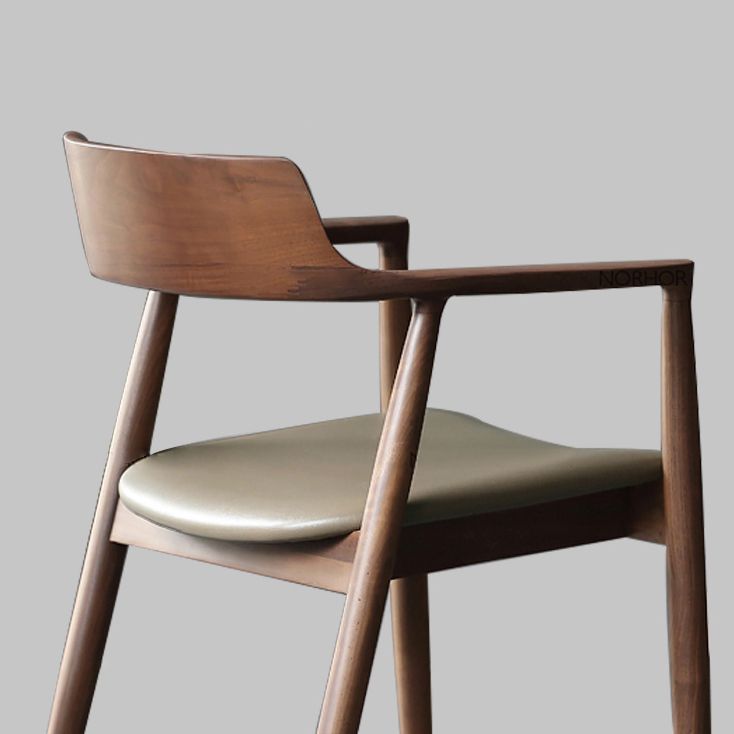 Modern Dining Arm Chair 22'' Wide Open Back Chair with 4 Wood Legs for Home Use Clearhalo ' kitchen&dining_furn' 'Dining Chairs' 'Dining Tables & Seating' 'dining_chair' 'furn' 'furn_dining_chair' 'Furniture' 'furniture_dining_chair' 'Kitchen & Dining Furniture' 'kitchen' 1200x1200_4770d1d6-8ff4-42f1-86ca-827811d9d341