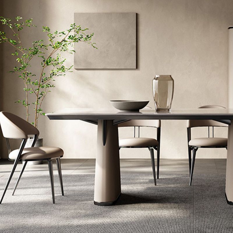 1/5/7 pezzi set da pranzo in pietra bianca moderna per casa