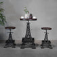 Industrial 1/2/3 Pieces Round Bar Table Set Solid Wood Bar Table Set for Dining Room