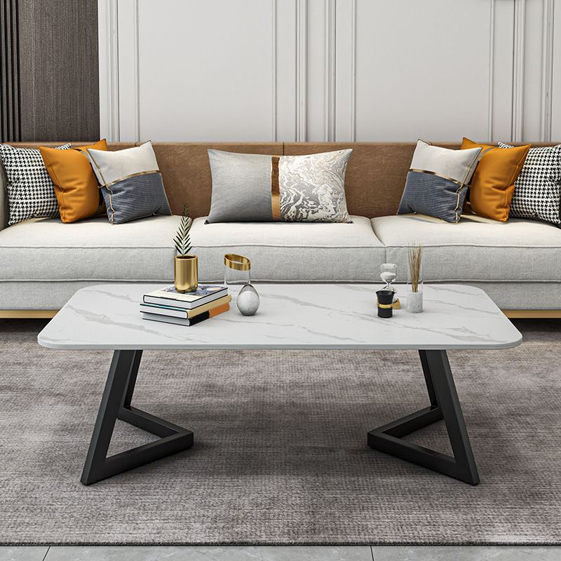 Slate Coffee Table Rectangle 17.7" High Coffee Cocktail Table Clearhalo 'Coffee & Accent Tables' 'Coffee Tables' 'coffee_tables' 'furn' 'furn_coffee_tables' 'Furniture' 'Living Room Furniture' 1200x1200_4771d019-3935-4d39-b835-69b5063a789a
