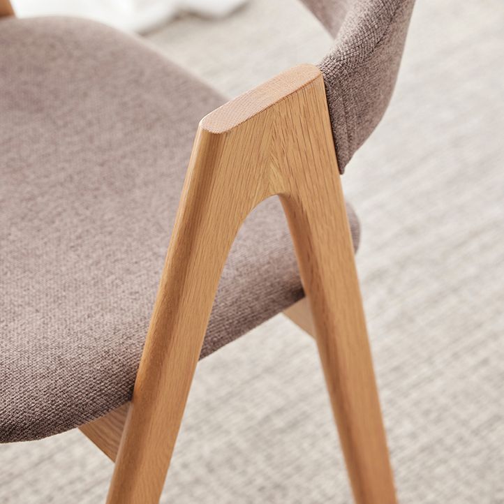 Contemporary Side Solid Wood Dining Room Chair Open Back Dining Side Chair for Home Use Clearhalo ' kitchen&dining_furn' 'Dining Chairs' 'Dining Tables & Seating' 'dining_chair' 'furn' 'furn_dining_chair' 'Furniture' 'furniture_dining_chair' 'Kitchen & Dining Furniture' 'kitchen' 1200x1200_4771e9f0-9cee-4e9e-a11a-a5b0ca400741