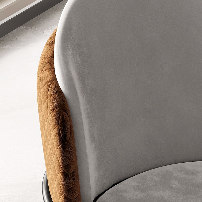 Scandinavian Style Upholstered Side Chairs Solid Back Armless Dining Chairs for Home Clearhalo ' kitchen&dining_furn' 'Dining Chairs' 'Dining Tables & Seating' 'dining_chair' 'furn' 'furn_dining_chair' 'Furniture' 'furniture_dining_chair' 'Kitchen & Dining Furniture' 'kitchen' 1200x1200_477402f2-8360-4b99-935b-f0cd16f7d843