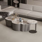 Table basse géométrique en ardoise Table de cocktail basse abstraite moderne