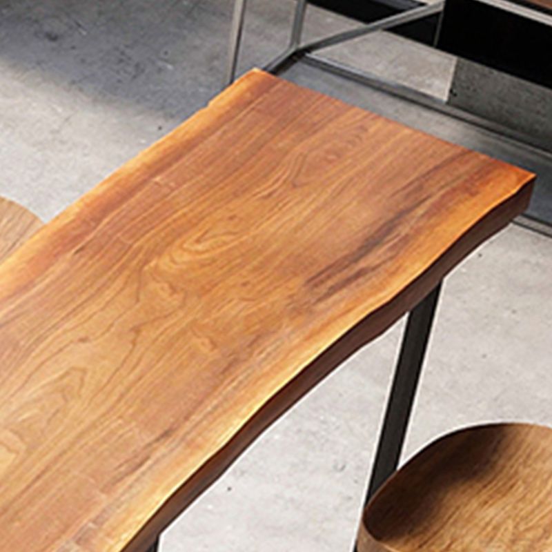 Modern Rectangular Pub Table Set 1/5/7 Pieces Wooden Counter Table with Backless Stools Clearhalo 'Bar Furniture' 'furn' 'furn_home_bar_bar_sets' 'Furniture' 'Home Bars & Bar Sets' 'home_bar_bar_sets' 'Kitchen & Dining Furniture' 1200x1200_47756f90-f970-4294-9441-d2c93f300dbd