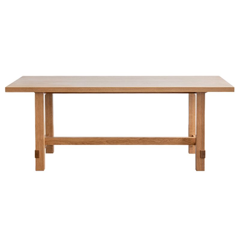 Modern Rectangle Wood Dining Table Solid Wood Base for Dining Room Clearhalo 'Dining Tables & Seating' 'Dining Tables' 'dining_table' 'furn' 'furn_dining_table' 'Furniture' 'Kitchen & Dining Furniture' 1200x1200_477581a7-5999-45b8-bd99-d32f3544e02e