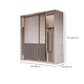 Modern Sliding Door Storage Cabinet Wooden Wardrobe Cabinet with Garment Rod Clearhalo 'Armoires & Wardrobes' 'armoires_wardrobes' 'Bedroom Furniture' 'furn' 'furn_armoires_wardrobes' 'Furniture' 1200x1200_47796cc2-a0d0-44f4-99d0-2282b165099b