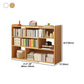 Modern Wood Horizontal Book Shelf Closed Back Shelf Bookcase