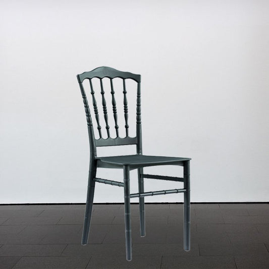 Glam Kitchen Dining Side Chair Plastic Armless Chair Windsor Back Side Chair