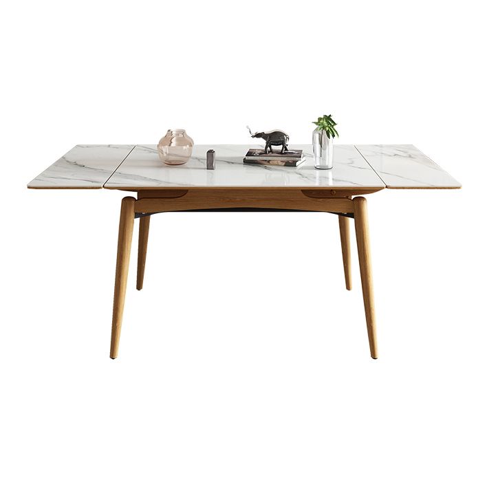 Midcentury Stone Dining Table Rectangle 4 Legs Furniture,43.3"L x 31.5"W x 30.7"H Clearhalo ' dining_table' 'Dining Tables & Seating' 'Dining Tables' 'furn' 'furn_dining_table' 'Furniture' 'furniture_dining_table' 'Kitchen & Dining Furniture' 'kitchen&dining_furn' 'kitchen' 'kitchen_dining_table' 1200x1200_477d292f-6741-45a0-b52d-a1671f5dc0b4