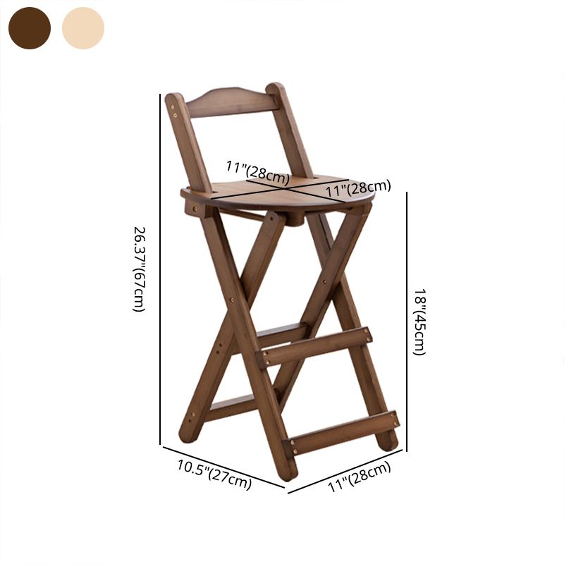 Modern Folding Armless Counter Stool Wood Living Room Bar Stool with Footrest Clearhalo 'Bar Furniture' 'Bar Stools' 'bar_stools' 'furniture_bar_stools' 'Kitchen & Dining Furniture' 'kitchen&dining_furn' 'kitchen' 'kitchen_furn' Furniture' 1200x1200_477d938a-02e6-4ad0-8656-9875127b0169