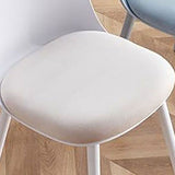 Upholstered Dining Chairs Nordic Style Armless Solid Back Chair