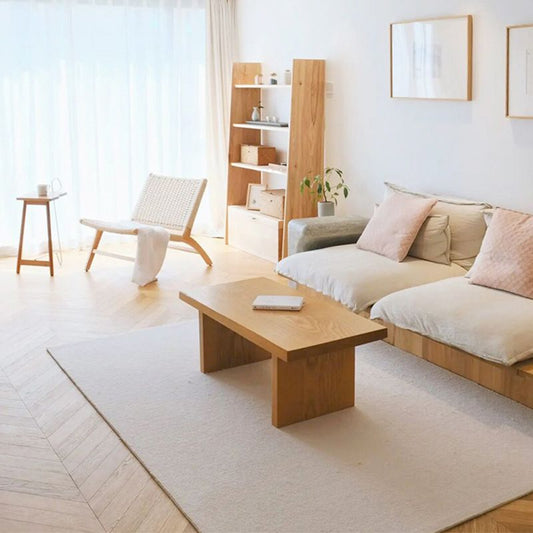 Tavolino da cocktail in slitta scandinava in tavolino in legno di pino