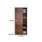 Twee deuren garderobe armoire moderne gemeten houten garderobe kast