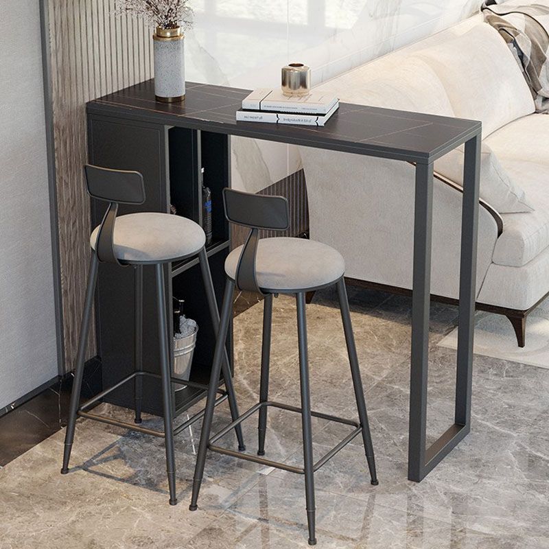 Bar Table Set 1/2/3 Stück Stein Rechteck Rechteck festes Bistro -Set