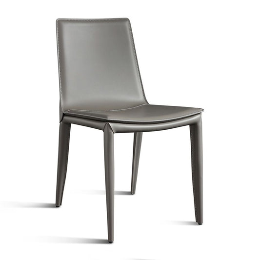 Simple Design Leather Chairs Dining Room Solid Back Side Chair (Set of 2) Clearhalo ' kitchen&dining_furn' 'Dining Chairs' 'Dining Tables & Seating' 'dining_chair' 'furn' 'furn_dining_chair' 'Furniture' 'furniture_dining_chair' 'Kitchen & Dining Furniture' 'kitchen' 1200x1200_477facc4-8273-41af-90d8-1a8781241cd9
