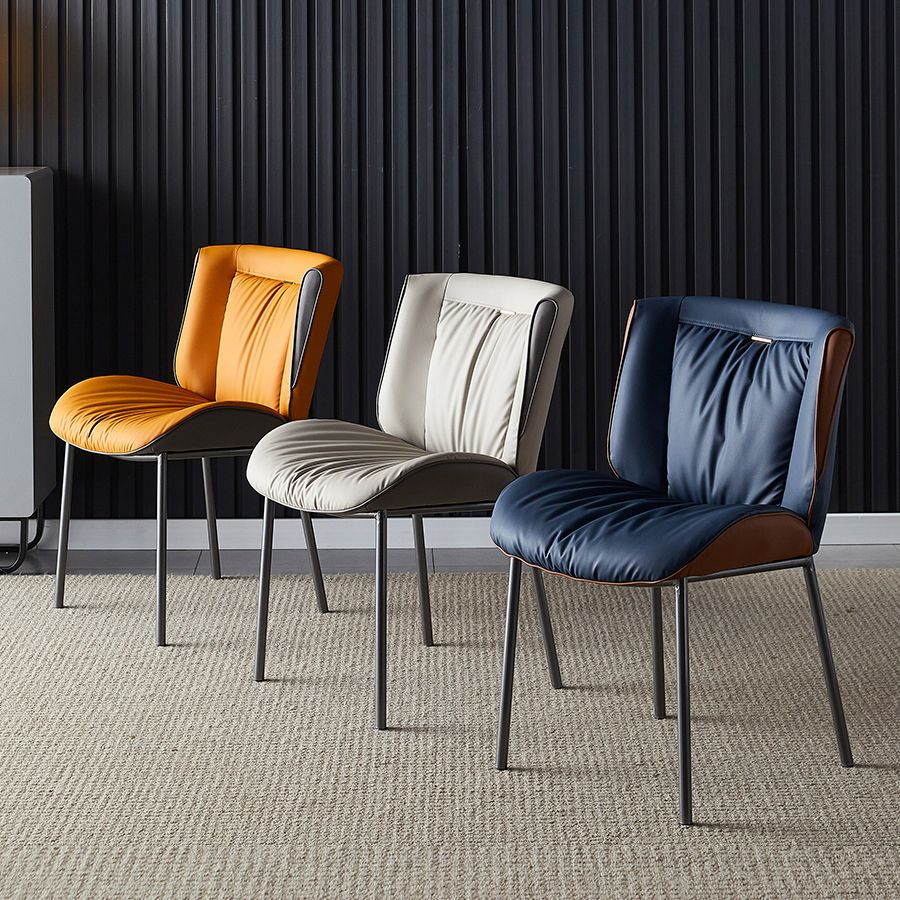 Home Scandinavian Side Chair Upholstered Wingback Metal Dining Room Chair Clearhalo ' kitchen&dining_furn' 'Dining Chairs' 'Dining Tables & Seating' 'dining_chair' 'furn' 'furn_dining_chair' 'Furniture' 'furniture_dining_chair' 'Kitchen & Dining Furniture' 'kitchen' 1200x1200_478189af-85bd-4d57-b60b-c3c68b68e02a