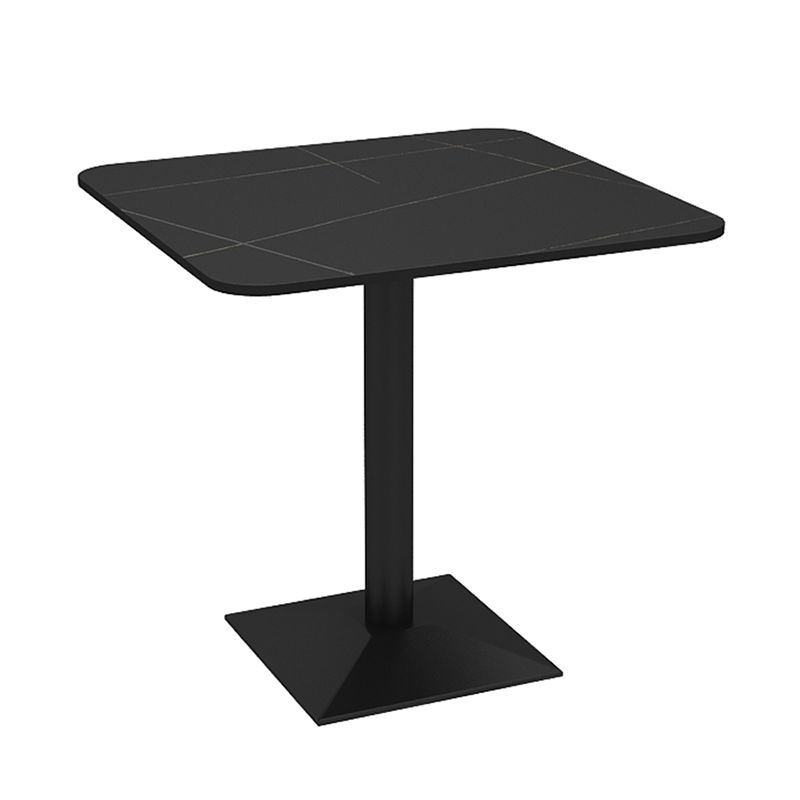 Industrial Style Sintered Stone Dinner Room Kitchen Black Table with Metal Base Clearhalo ' dining_table' 'Dining Tables & Seating' 'Dining Tables' 'furn' 'furn_dining_table' 'Furniture' 'furniture_dining_table' 'Kitchen & Dining Furniture' 'kitchen&dining_furn' 'kitchen' 'kitchen_dining_table' 1200x1200_4783231f-40fa-4bcd-bd92-9aa20f4ec1ba