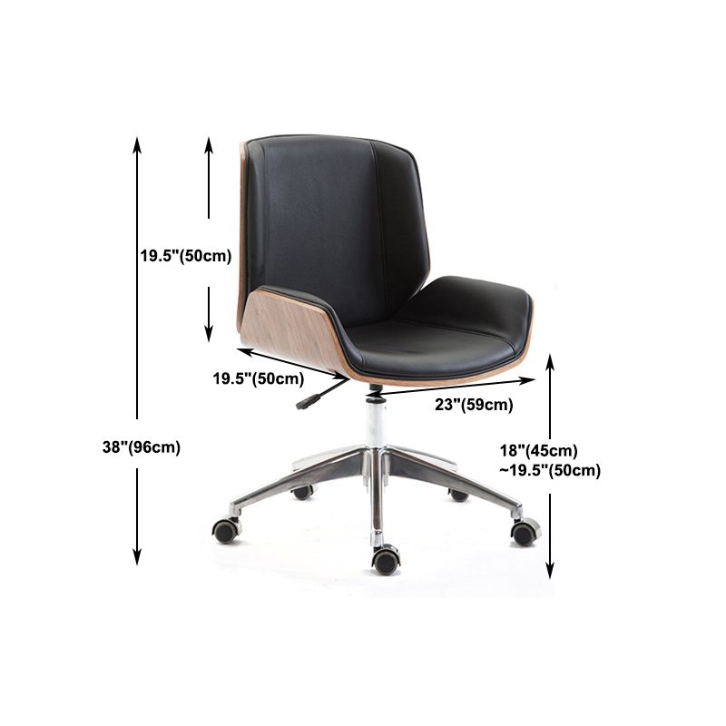Contemporary Ergonomic Office Chair Adjustable Seat Height Desk Chair Clearhalo 'furn' 'furn_office_chair' 'Furniture' 'Office Chairs' 'Office Furniture' 'office_chair' 1200x1200_47847103-4bca-44fc-b655-4f03d680d264