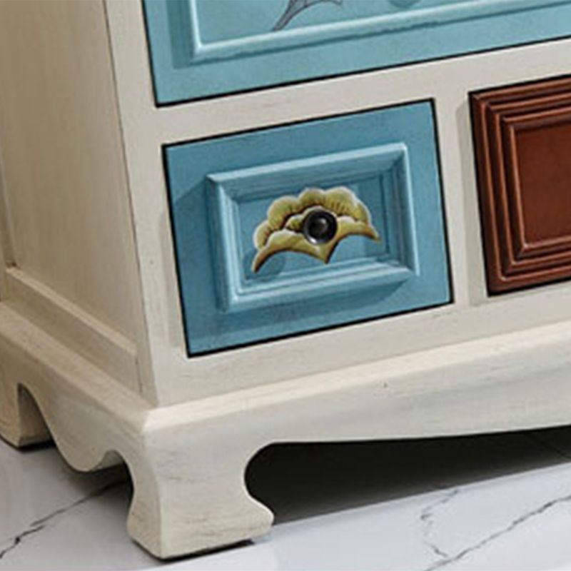 Cassettiera portaoggetti costiera Cassettiera in legno massello con 8/10/12 cassetti