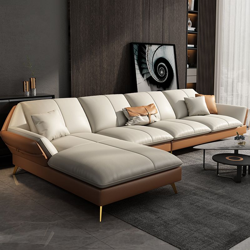 Collapsible Armrest Cushioned Backrest Sofa Bed Sponge Padded Sofa Clearhalo 'furn' 'furn_sectionals' 'Furniture' 'Living Room Furniture' 'Sectionals' 1200x1200_4785804e-164b-4705-b8de-acabe9312cd5