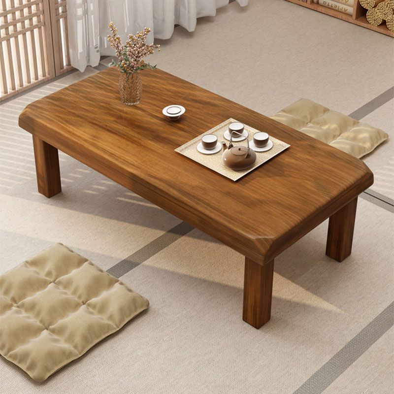 4 Legs Rectangular Wood Coffee Table in Brown of 17.7 Inches High Clearhalo 'Coffee & Accent Tables' 'Coffee Tables' 'coffee_tables' 'furn' 'furn_coffee_tables' 'Furniture' 'furniture_coffee_tables' 'Living Room Furniture' 1200x1200_47863def-28f0-4c6a-a537-84540ad3404a