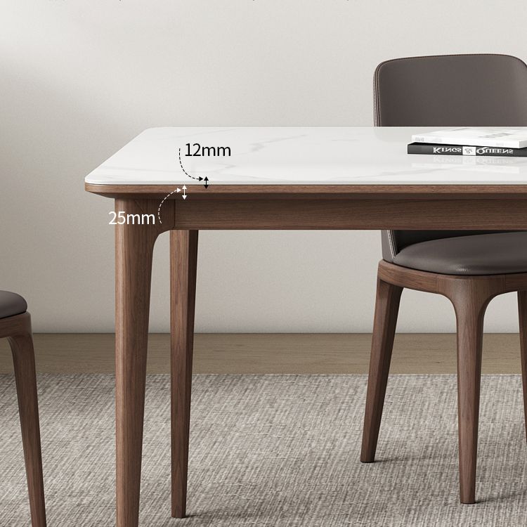 4 Legs Dining Site Table Midcentury Style Stone Dinette Table for Home Kitchen Clearhalo ' dining_table' 'Dining Tables & Seating' 'Dining Tables' 'furn' 'furn_dining_table' 'Furniture' 'furniture_dining_table' 'Kitchen & Dining Furniture' 'kitchen&dining_furn' 'kitchen' 'kitchen_dining_table' 1200x1200_4786d65d-e062-4652-979f-7eb658a85c33