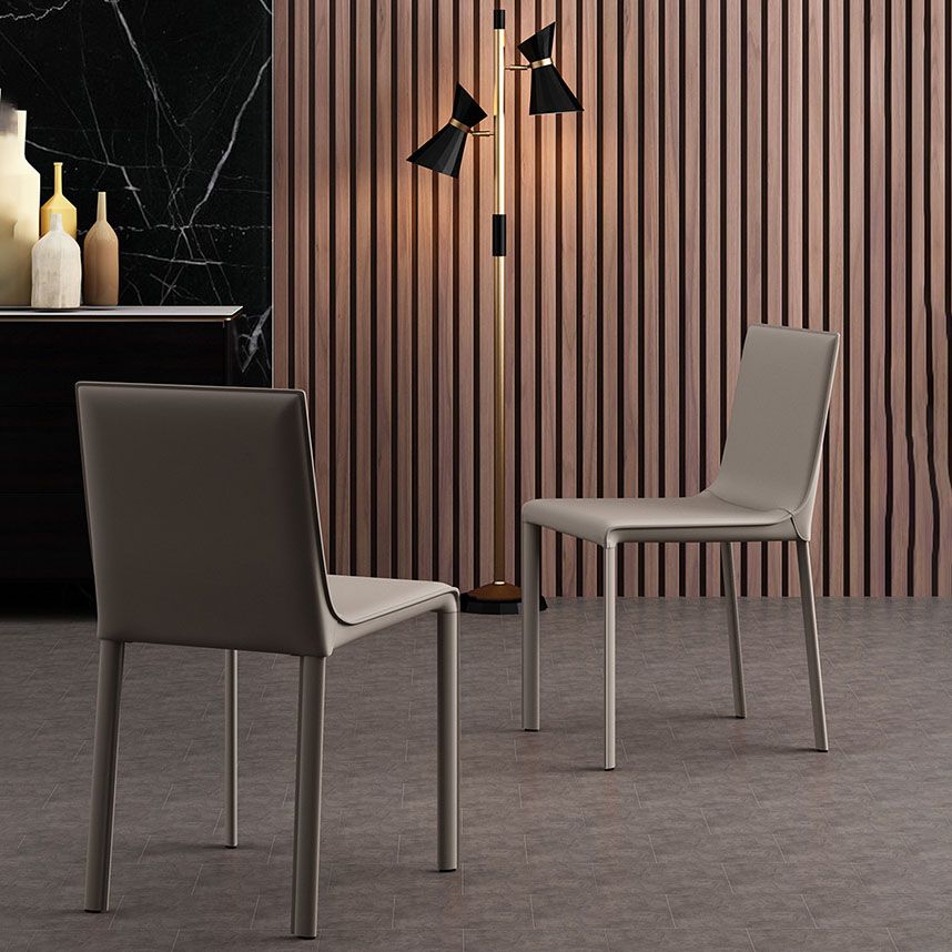 Contemporary Style Kitchen Chairs Dining Armless Side Chairs with Metal Legs Clearhalo ' kitchen&dining_furn' 'Dining Chairs' 'Dining Tables & Seating' 'dining_chair' 'furn' 'furn_dining_chair' 'Furniture' 'furniture_dining_chair' 'Kitchen & Dining Furniture' 'kitchen' 1200x1200_4786f637-cf57-4de1-bbb9-ac777c62826c