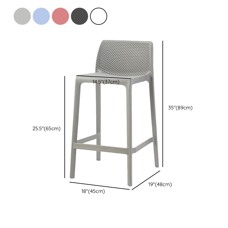 Sgabelli da bar in plastica in plastica in stile moderno sgabelli da bar per sala da pranzo