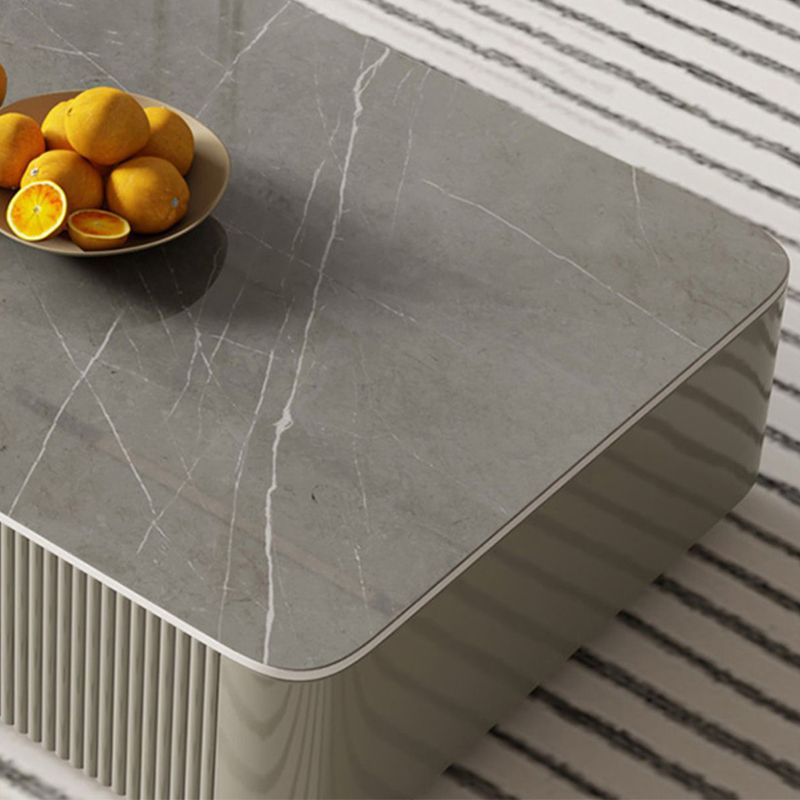 Pedestal Glam Coffee Table Rectangle Slate Single Coffee Table with Drawer Clearhalo 'Coffee & Accent Tables' 'Coffee Tables' 'coffee_tables' 'furn' 'furn_coffee_tables' 'Furniture' 'Living Room Furniture' 1200x1200_4788f528-9135-44c7-8721-6069f2a4995f