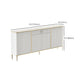 Glam Sideboard Table Stone Sideboard Cabinet with Doors for Kitchen Clearhalo 'buffet_sideboard' 'Buffets & Sideboards' 'furn' 'furn_buffet_sideboard' 'Furniture' 'Kitchen & Dining Furniture' 1200x1200_478c5830-6eac-46be-b933-7a62a04d22ac