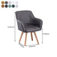 Scandinavian Style Faux Leather Dining Chairs Solid Back Arm Chairs for Home Use Clearhalo ' kitchen&dining_furn' 'Dining Chairs' 'Dining Tables & Seating' 'dining_chair' 'furn' 'furn_dining_chair' 'Furniture' 'furniture_dining_chair' 'Kitchen & Dining Furniture' 'kitchen' 1200x1200_478da8bb-376a-4e8c-82a9-7a1bddc2b234