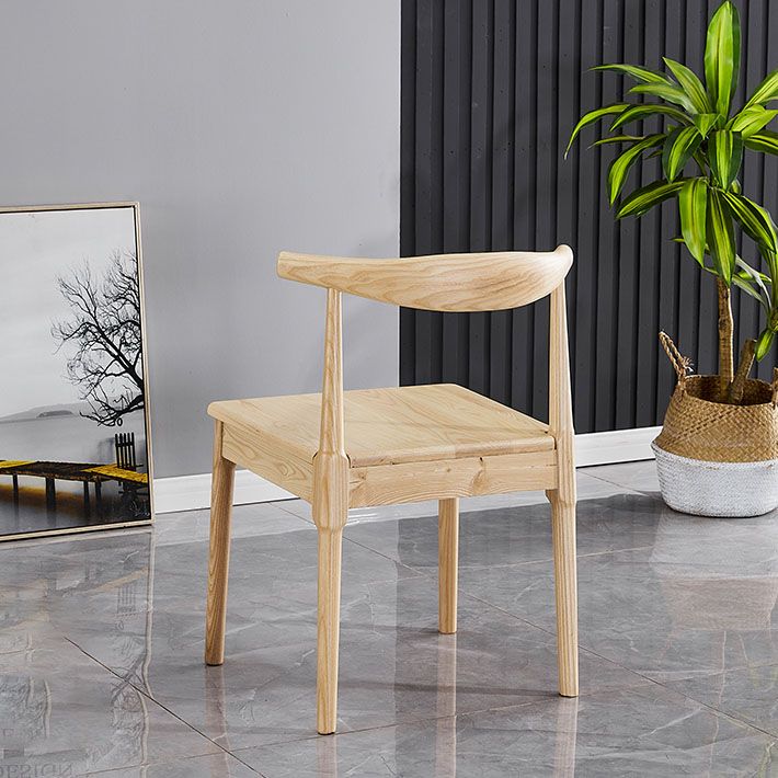 Modern Wood Dining Armless Chair Ladder Back Dining Chair for Kitchen Clearhalo ' kitchen&dining_furn' 'Dining Chairs' 'Dining Tables & Seating' 'dining_chair' 'furn' 'furn_dining_chair' 'Furniture' 'furniture_dining_chair' 'Kitchen & Dining Furniture' 'kitchen' 1200x1200_478dee54-d60d-42e4-b873-4879a150e5b3