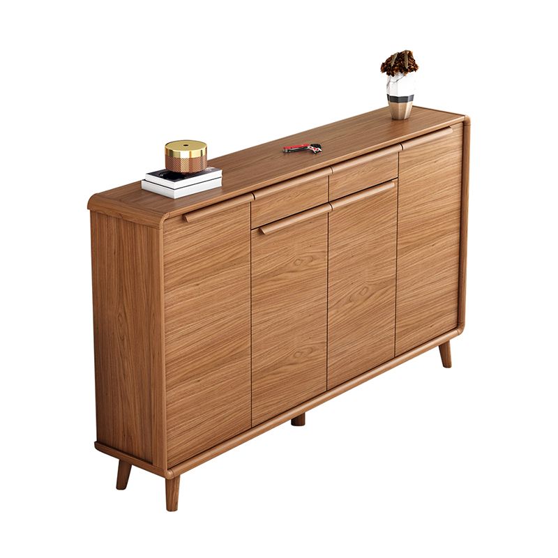 Modern Rectangle Wood Side Cabinet Bar Pulls Cabinet With Doors Clearhalo 'Cabinets & Chests' 'cabinets_chests' 'furn' 'furn_cabinets_chests' 'Furniture' 'Living Room Furniture' 1200x1200_478e10e5-e996-4eca-a71e-f655ad478d32