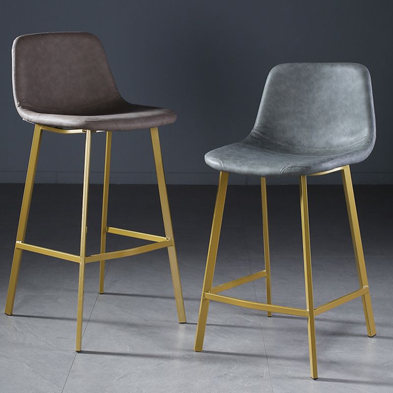 Nordic Style Leather Upholstered Barstool 4 Feet Bar Stool for Dining Room Clearhalo 'Bar Furniture' 'Bar Stools' 'bar_stools' 'furn' 'furn_bar_stools' 'furniture_bar_stools' 'Kitchen & Dining Furniture' 'kitchen&dining_furn' 'kitchen' 'kitchen_furn' Furniture' 1200x1200_4790909d-01fa-45ad-9c33-838f277cad63