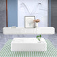 Mobile TV scandinavo antigraffio, console TV bianca/nera con 3 cassetti