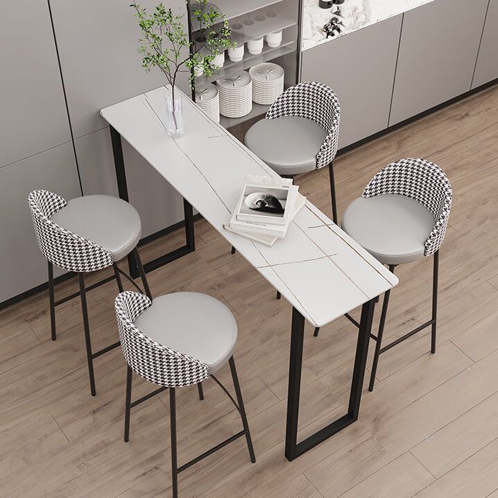 Modern Rectangle Sintered Stone Table Dining Bar Counter Table for Kitchen Clearhalo 'Bar Furniture' 'Bar Tables' 'bar_tables' 'furn' 'furn_bar_tables' 'Furniture' 'furniture_bar_tables' 'Kitchen & Dining Furniture' 1200x1200_4798abd1-9ff2-446d-bd86-b4ce6494fb42