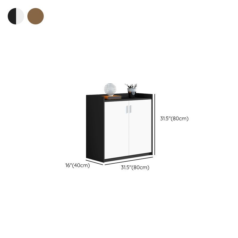 Cabinet de classement contemporain armoire à dossier en bois vertical avec étagères de rangement